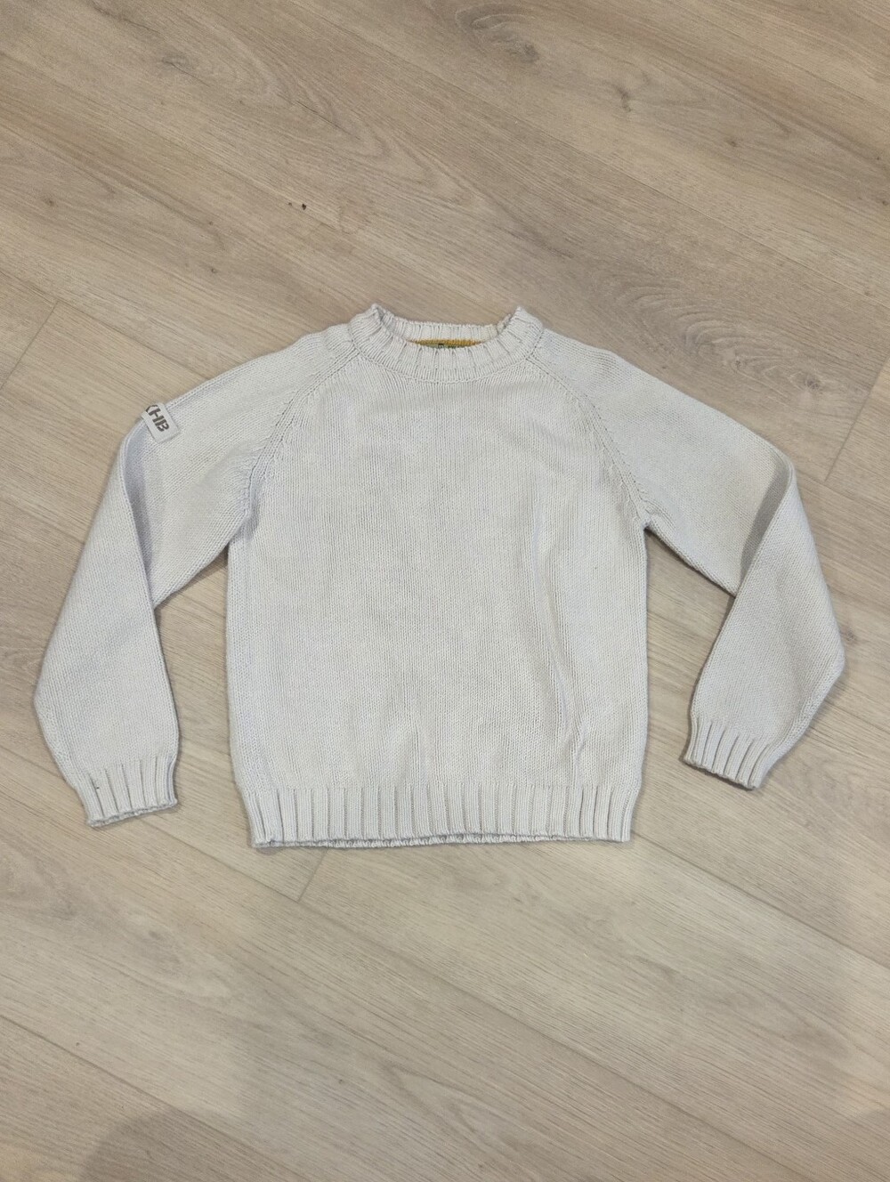 SKHUABAN | Creme Coloured Crewneck Knit Sweater